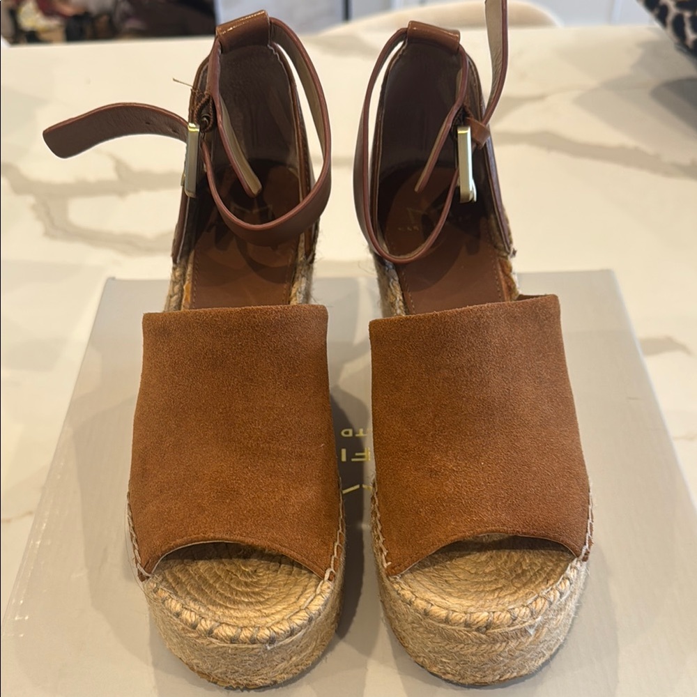 Marc Fisher Brown Espadrille Shoes
